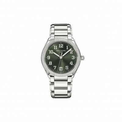 PATEK PHILLIPE GREEN DIAL WATCH TWENTY~4 (7300-1200A)